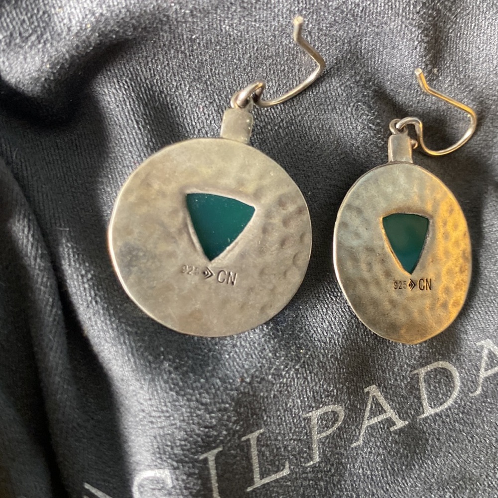 Silpada Emerald Isle Earrings W3286.  NIB - Picture 3 of 3